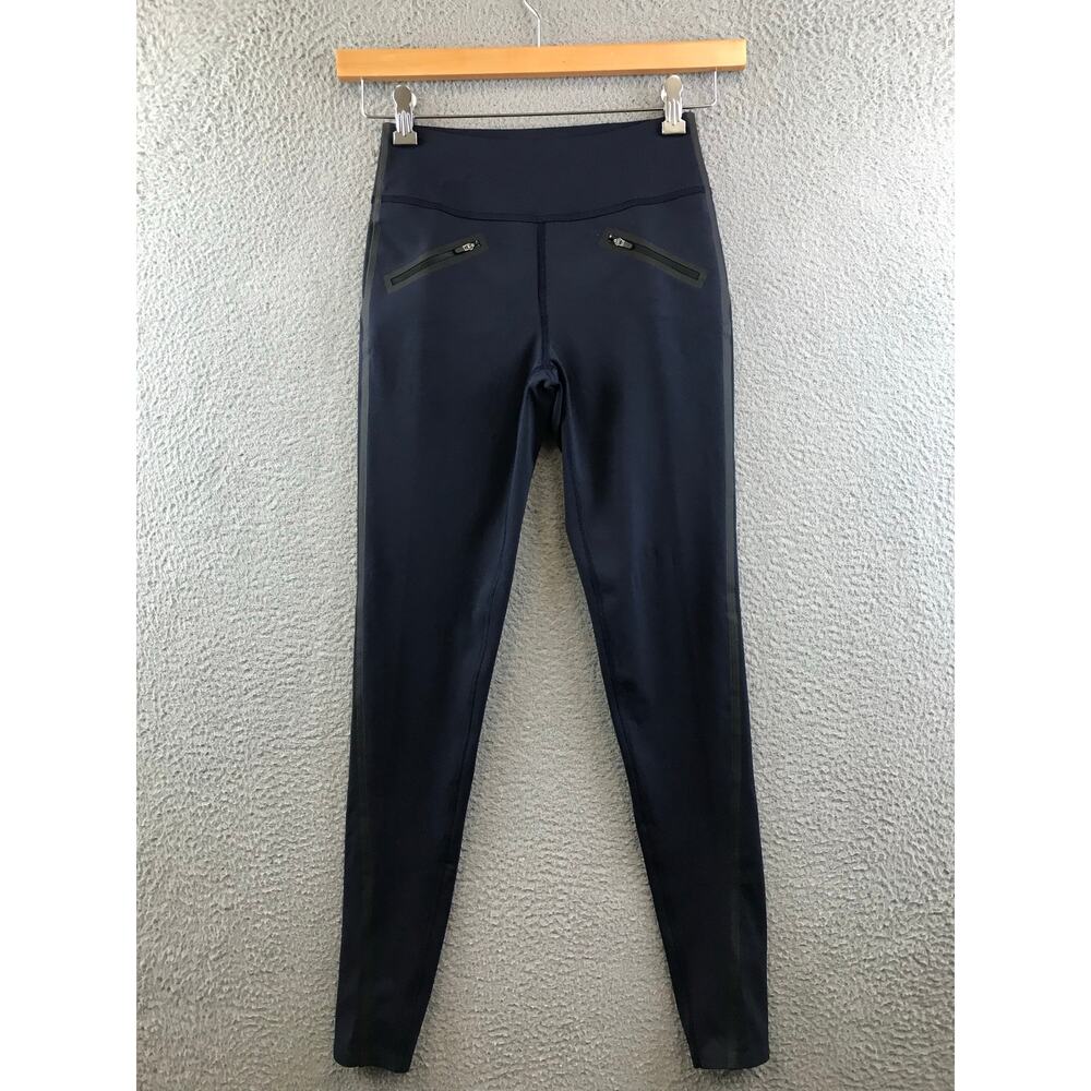 Spanx Everywhere Tech Tape Zipper Front Leggings Small